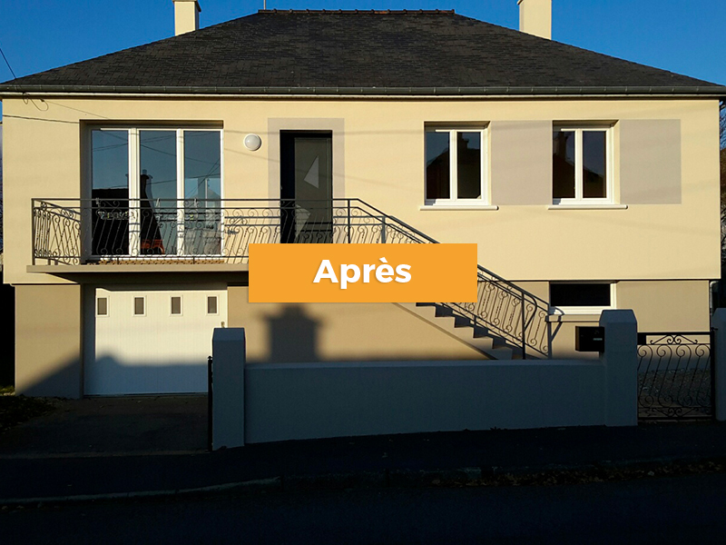 Chiron Ravalement Isolation Vitre Apres